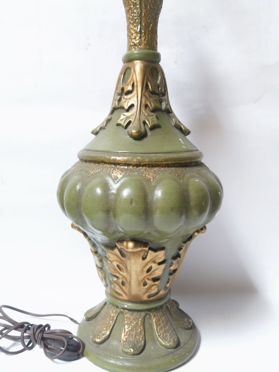 Green Plaster Table Lamp - 2