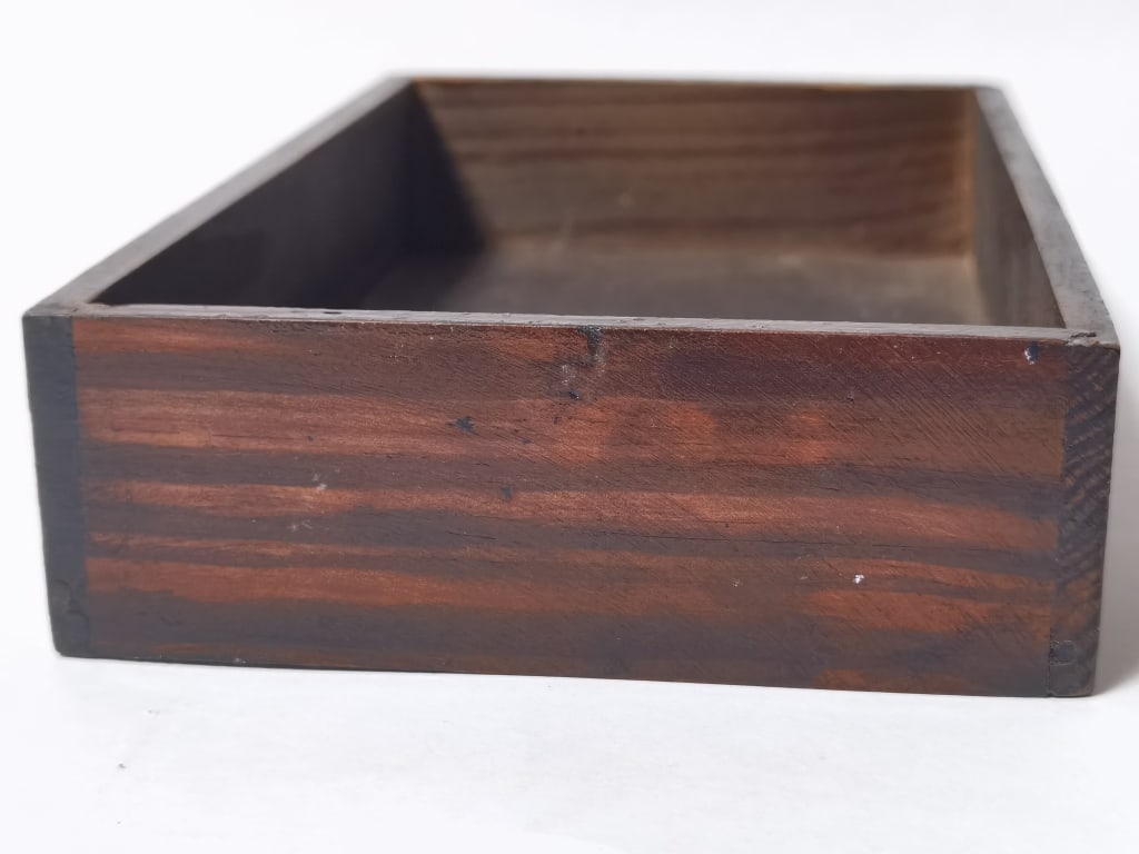 Chinese Rectangular Wood Scholar's Box - 3