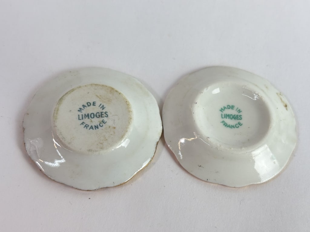 (2) Vintage Limoges Hand Painted Small Dishes - 4