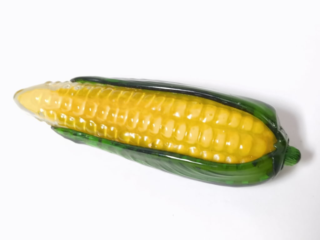 Vintage Murano Italy Art Glass Corn (1 of 3)