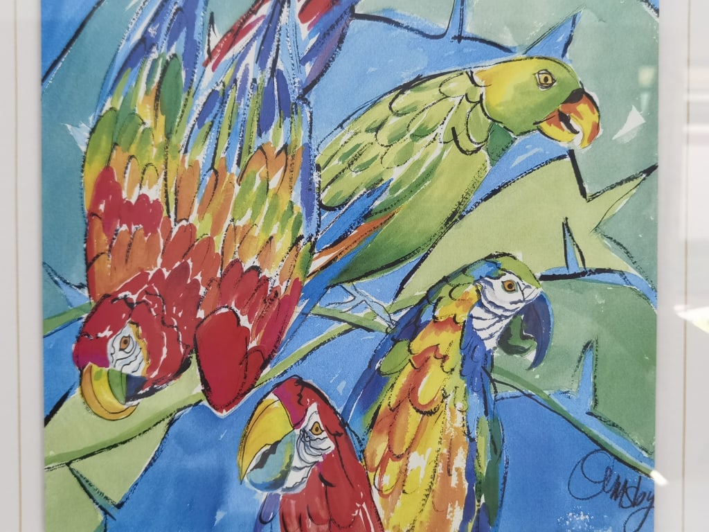 Parrot Print Wall Decor - 2