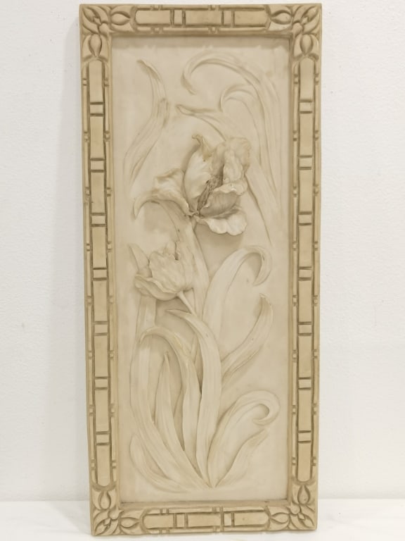 Faux Plaster Plastic Wall Art: Faux Plaster Plastic Wall Art, 33.5in by 15in