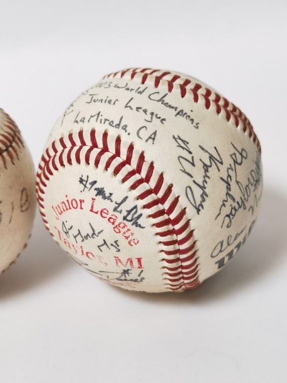 (2) Autographed Baseballs - 3