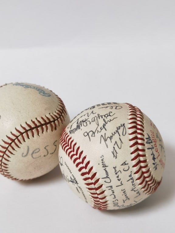 (2) Autographed Baseballs - 4