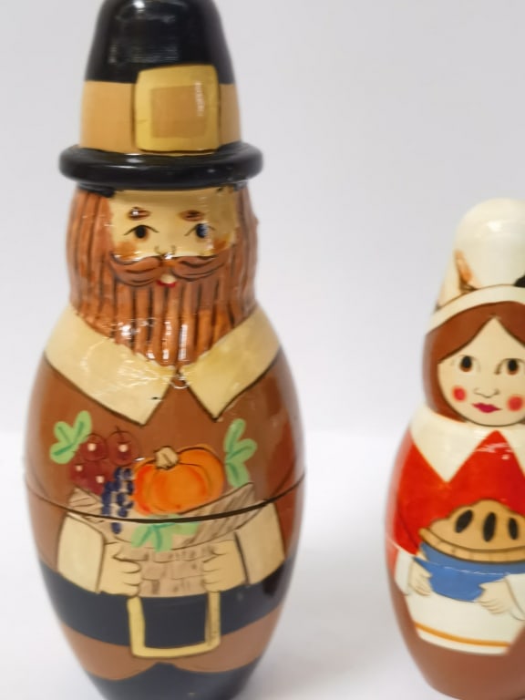 Vintage Russian Nesting Dolls Set - 2