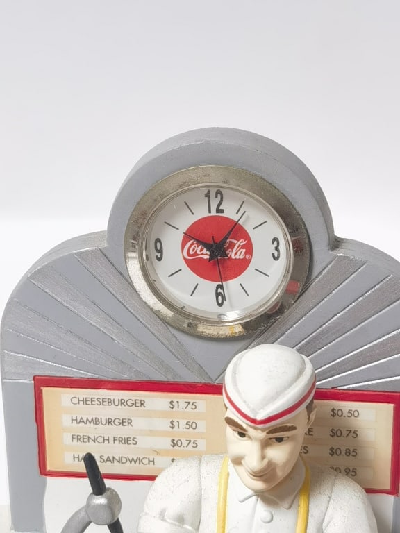 1950s Coca Cola Diner Mini Clock - 3