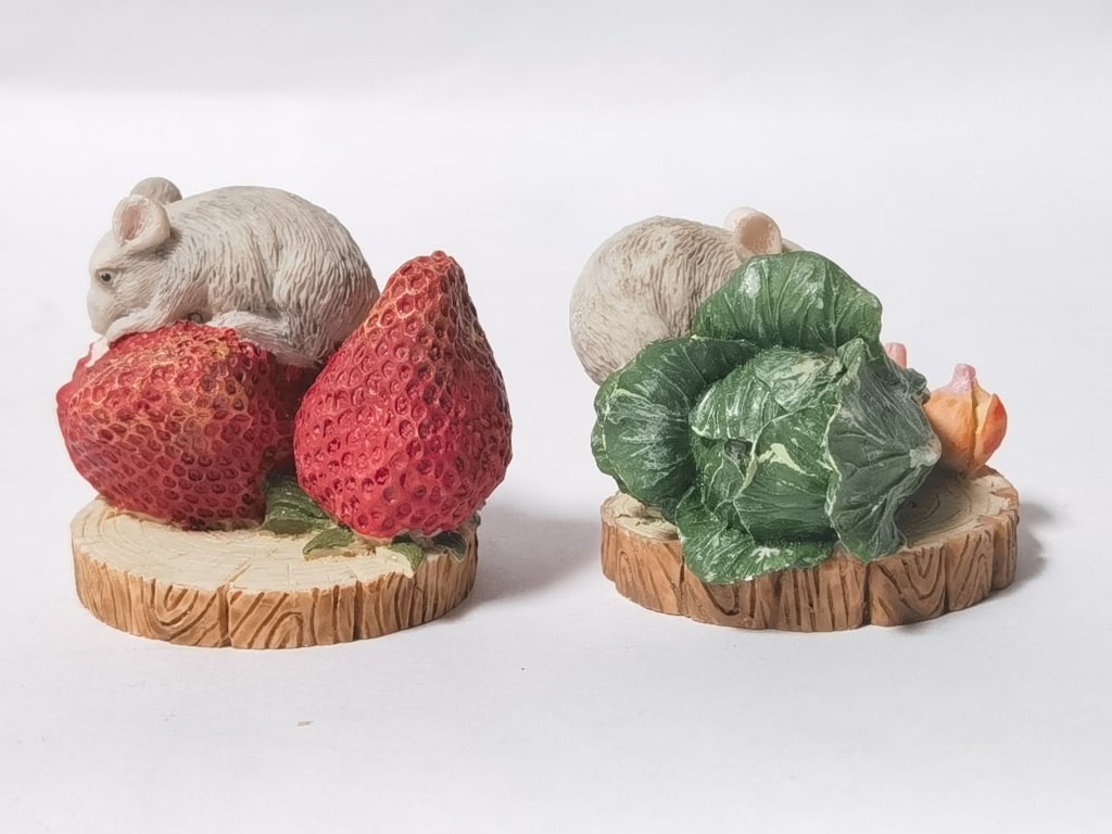 (2) Mouse Figurines - 3