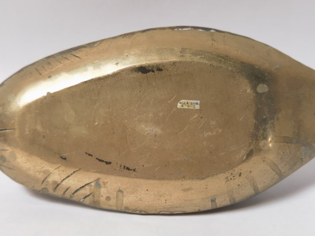 Vintage Brass Duck Decoy - 3