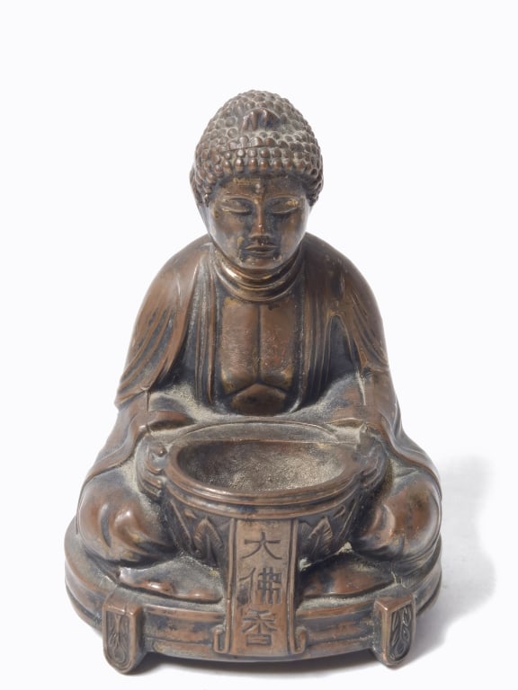Vintage Japanese Bronze Buddha (1 of 3)