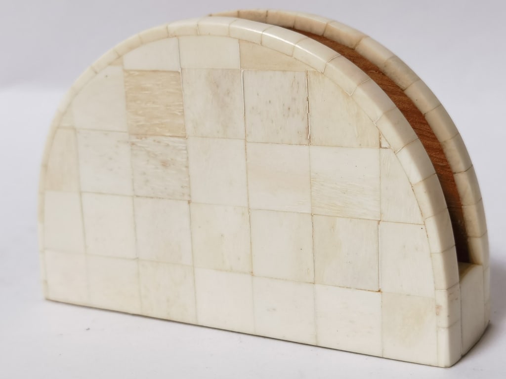 Mosaic Bone Letter Rack - 4
