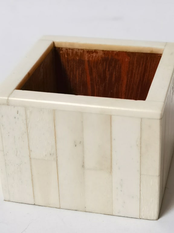 Square Bone-Veneer Planter - 3