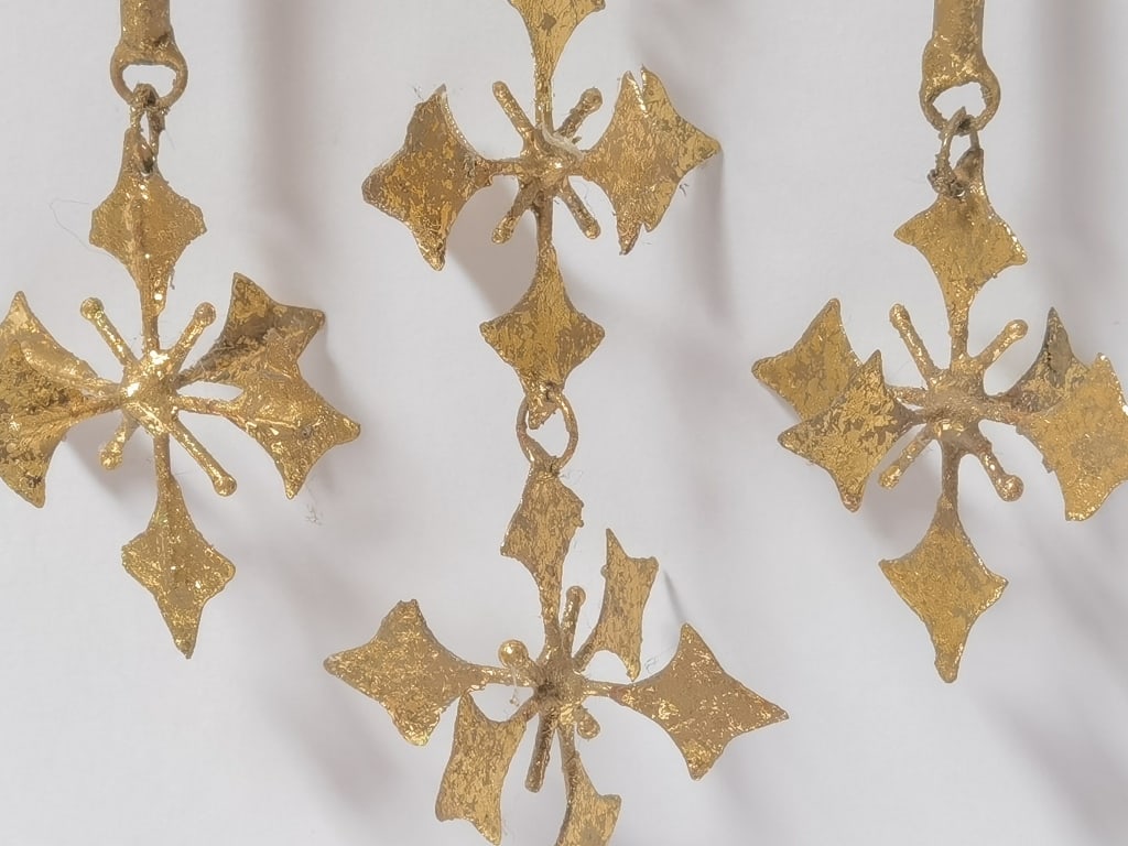 Gilded Triple Cross Ornament - 2