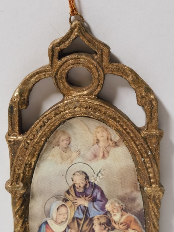 Nativity Scene Gothic Arched Plaque - 3