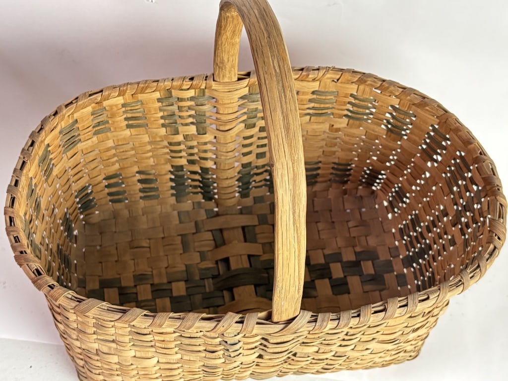 Large Splint Oak Market Basket - 3