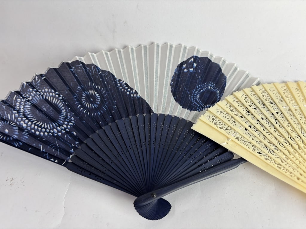 (2) Decorative Folding Fans - 2
