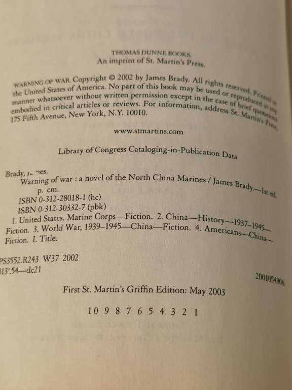 2002 Warning of War - 2
