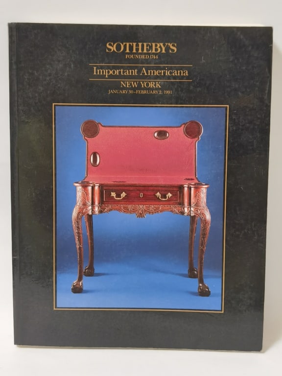 1991 Sotheby's Important Americana: 1991 Sotheby's Important Americana, 10.5in