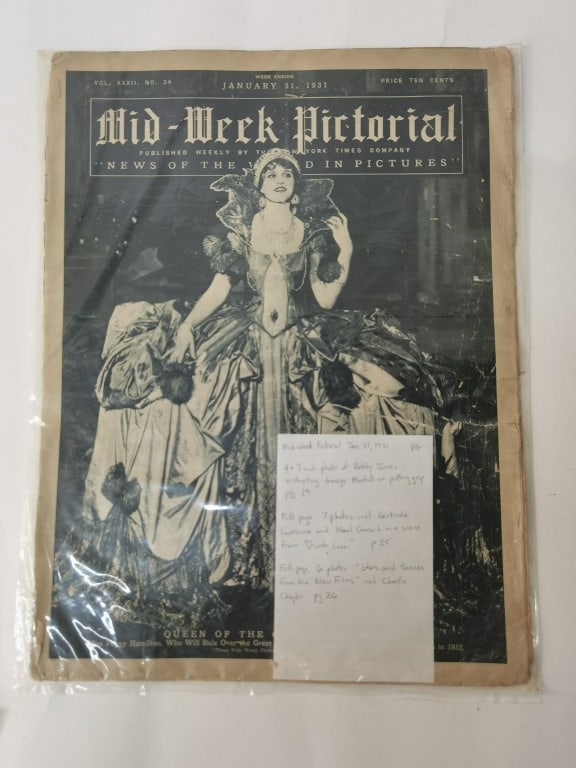 1931 Mid-Week Pictorial, Jan. Issue: 1931 Mid-Week Pictorial, Jan. Issue, 15in