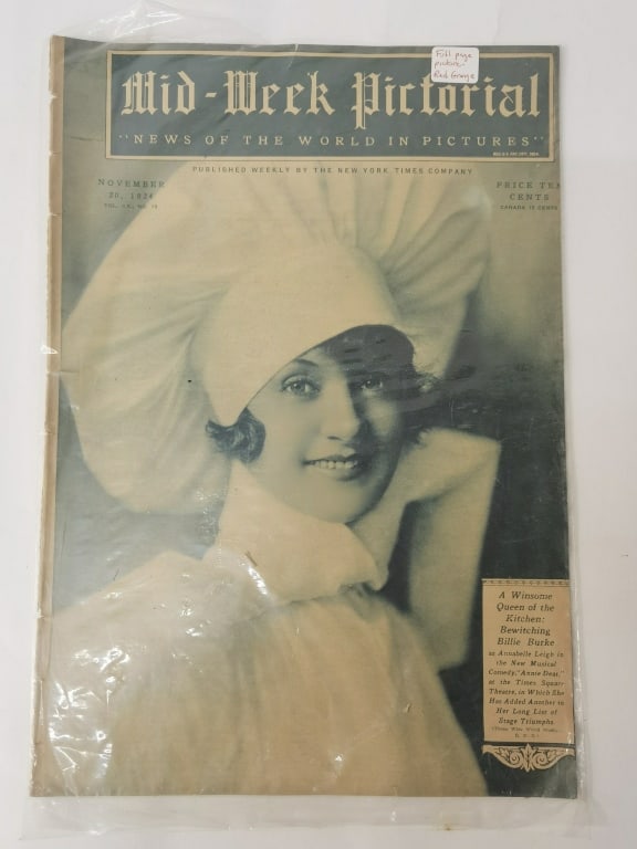 1924 Mid-Week Pictorial, Nov. Issue: 1924 Mid-Week Pictorial, Nov. Issue, 15in