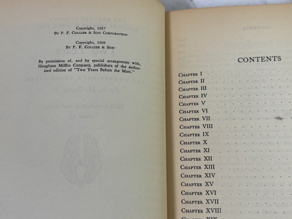 1937 Harvard Classics: Two Years Before the Mast - 5