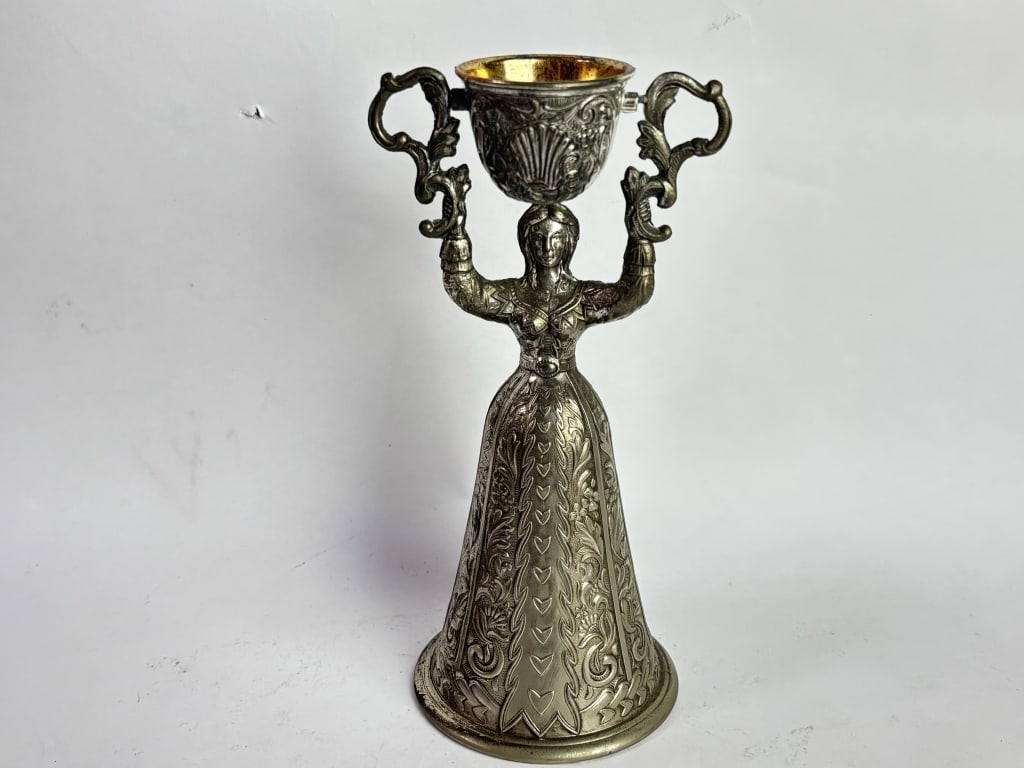 Vintage Continental Silver-Plated Gilded Nupital C (1 of 5)