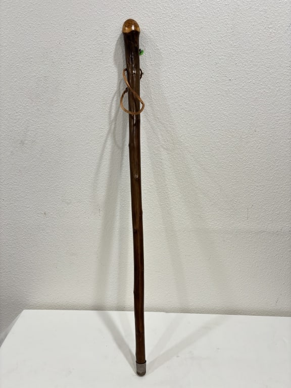 Vintage Rustic Bark-On Root-Knob Walking Stick - 3