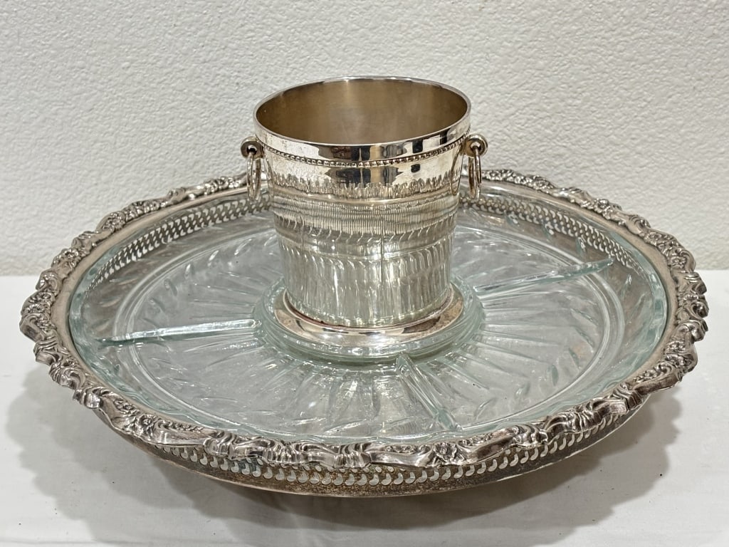 Vintage Silver-Plated and Glass Relish/Hors D'oeuv (1 of 7)
