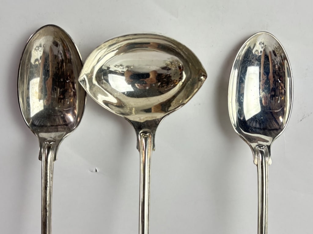 (3) Large F.B. Rogers Silver-Plated Serving Spoons - 2