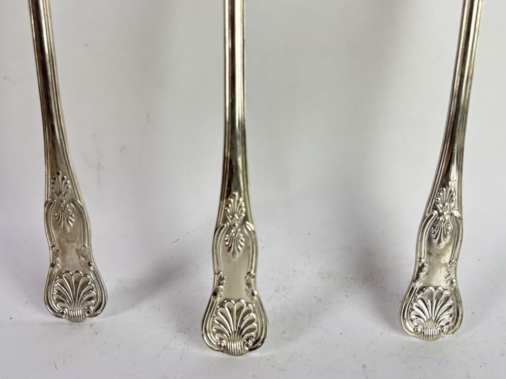(3) Large F.B. Rogers Silver-Plated Serving Spoons - 3