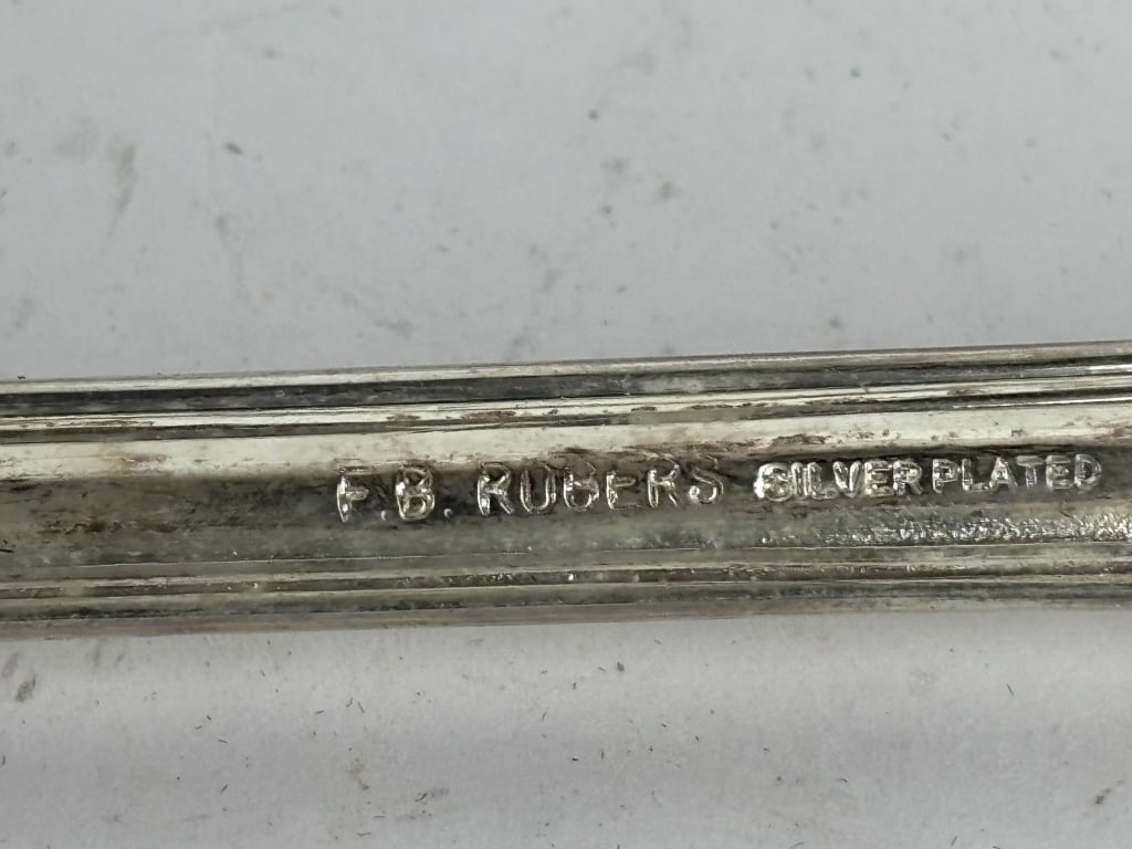 (3) Large F.B. Rogers Silver-Plated Serving Spoons - 5
