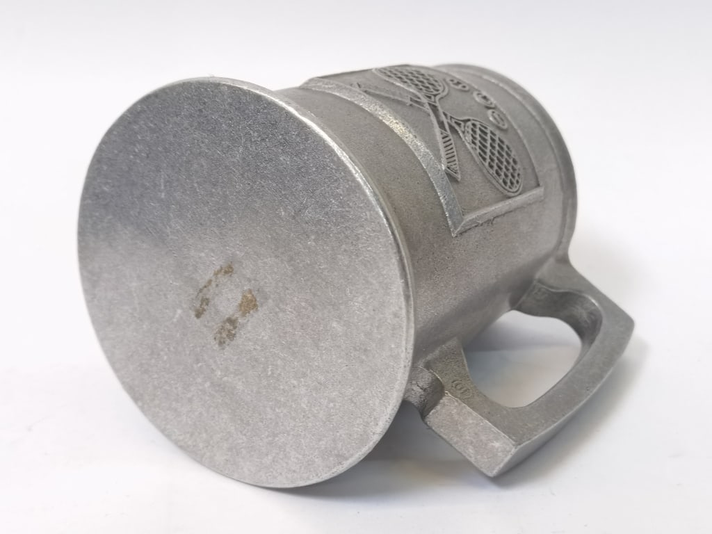 Vintage Carson Freeport Pewter Tankard Mug - 2
