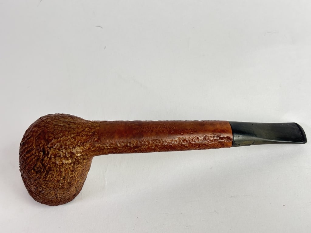 Vintage Charatan's Make Rusticated Billiard Smokin - 4