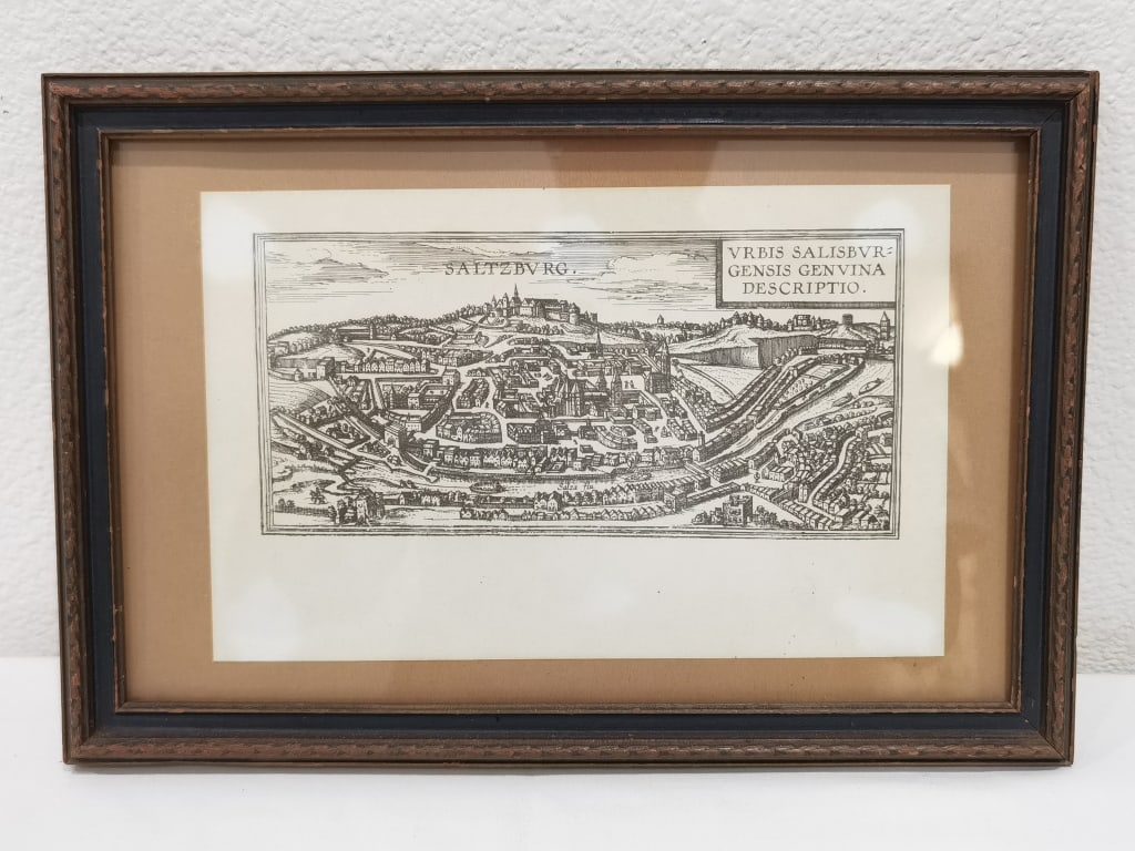 Saltzburg Print: Saltzburg Print, 12in by 8in