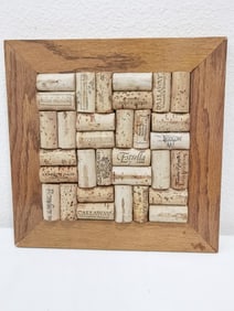 Hand Made Wine Cork Art