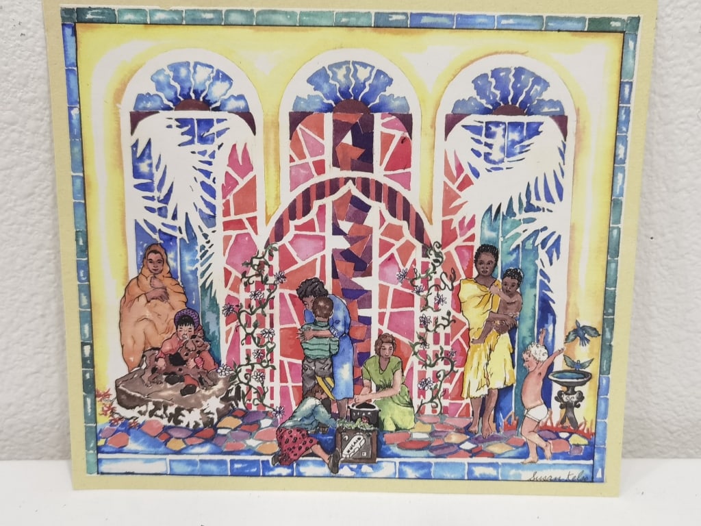 Signed Susan Kelso Watercolor Painting (1 of 3)