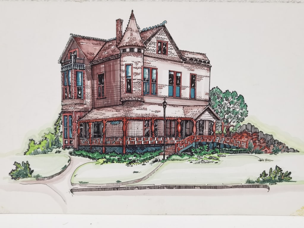 Signed Susan Kelso Watercolor and Ink Painting: Signed Susan Kelso Watercolor and Ink Painting, 15in by 10in