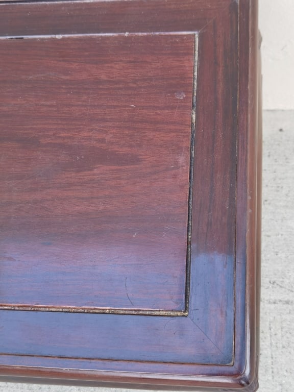 Chinese Rosewood Carved Low Table - 3