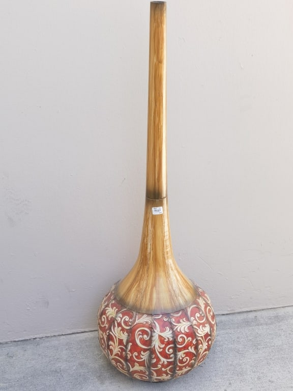 Pier 1 Long Neck Bulbous Vase: Pier 1 Long Neck Bulbous Vase