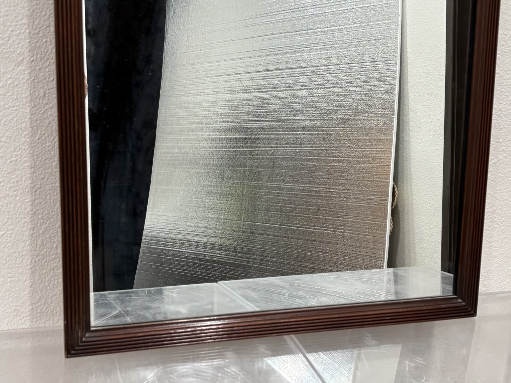 Vintage Lattice Frame Wall Mirror - 4