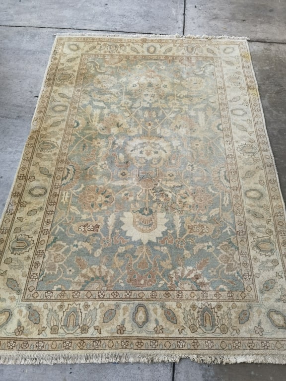 Vintage Turkish/Pakistan Wool Rug: Vintage Turkish/Pakistan Wool Rug, 108in by 72in