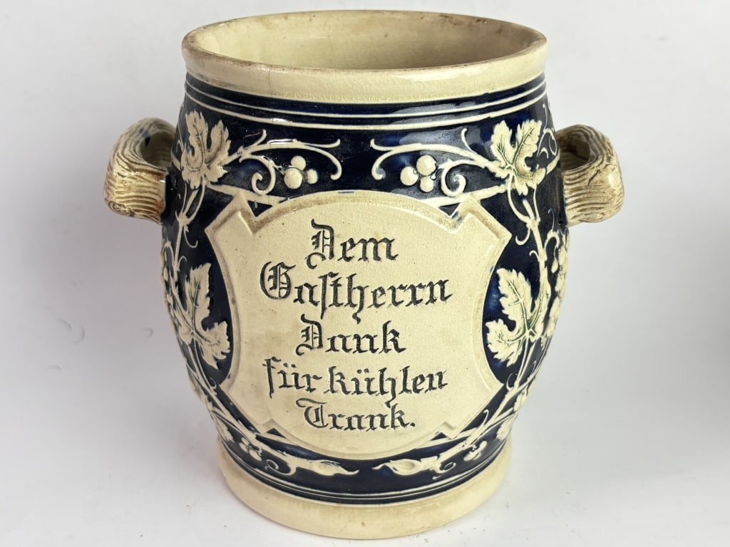 Vintage German Salt-Glazed Stoneware Loving Cup (1 of 5)