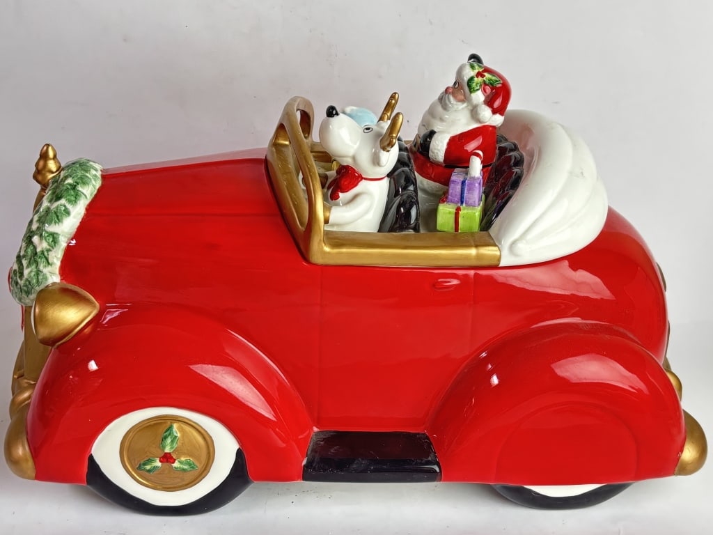 2005 Fitz & Floyd Santa Claus and Reindeer Convert (1 of 9)