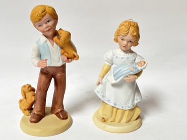 (2) Vintage Avon Porcelain Figurines