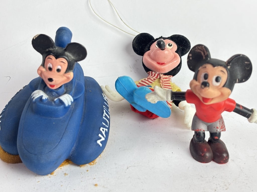 (3) Vintage Mickey Mouse Figures (1 of 2)