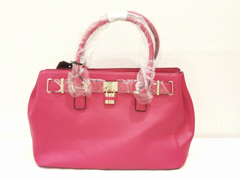 Magenta Handbag: Magenta Handbag, 16in by 15in
