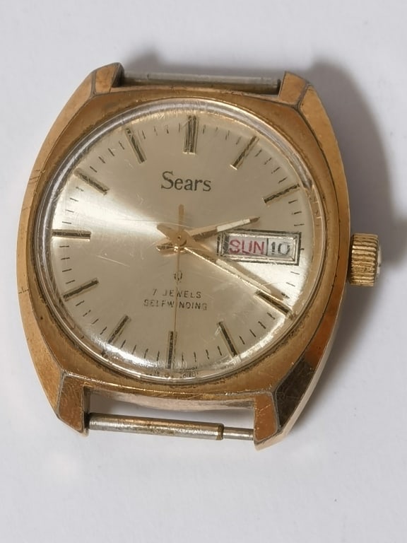 Vintage Sears "7 Jewels" Self-Winding Wristwatch d (1 of 3)