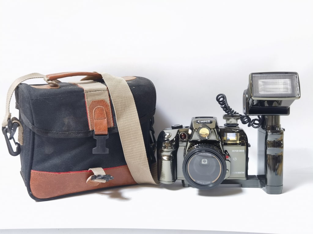 Vintage Canon "Motor Drive" Film Camera (1 of 5)