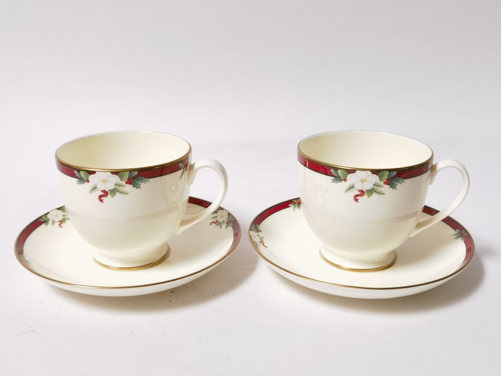 Pr. of Pfaltzgraff Porcelain Cups and Saucers (1 of 3)