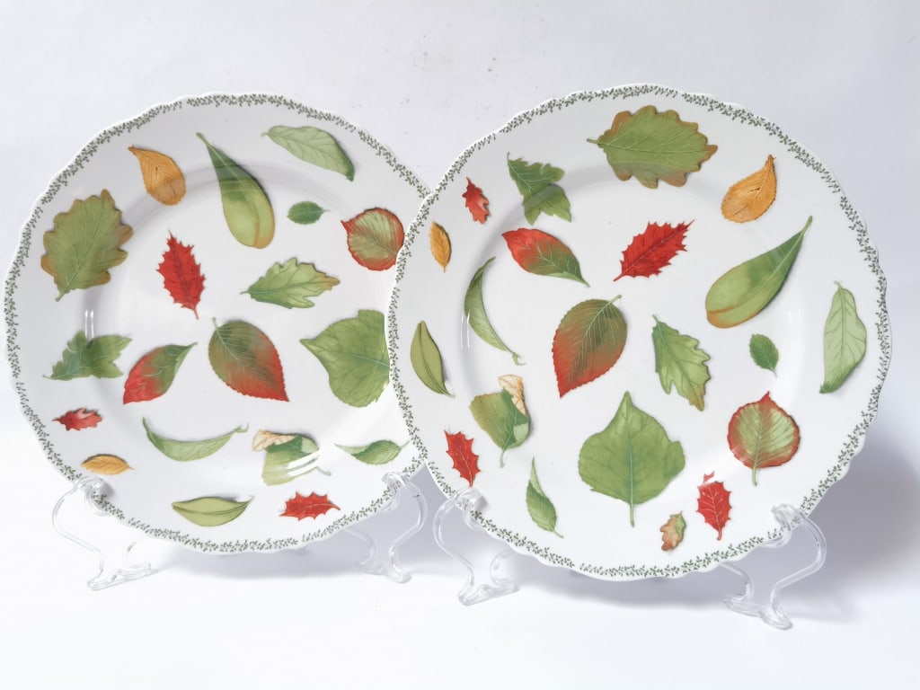 Pr. of 1992 Emilio Bergamin Italian Natura Plates (1 of 4)