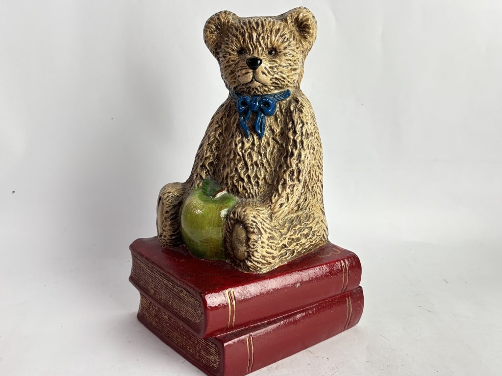 Teddy Bear on Books Doorstop: Teddy Bear on Books Doorstop, 10in by 7in by 5in